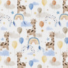 Printed Cotton SOPHIE White / Blue